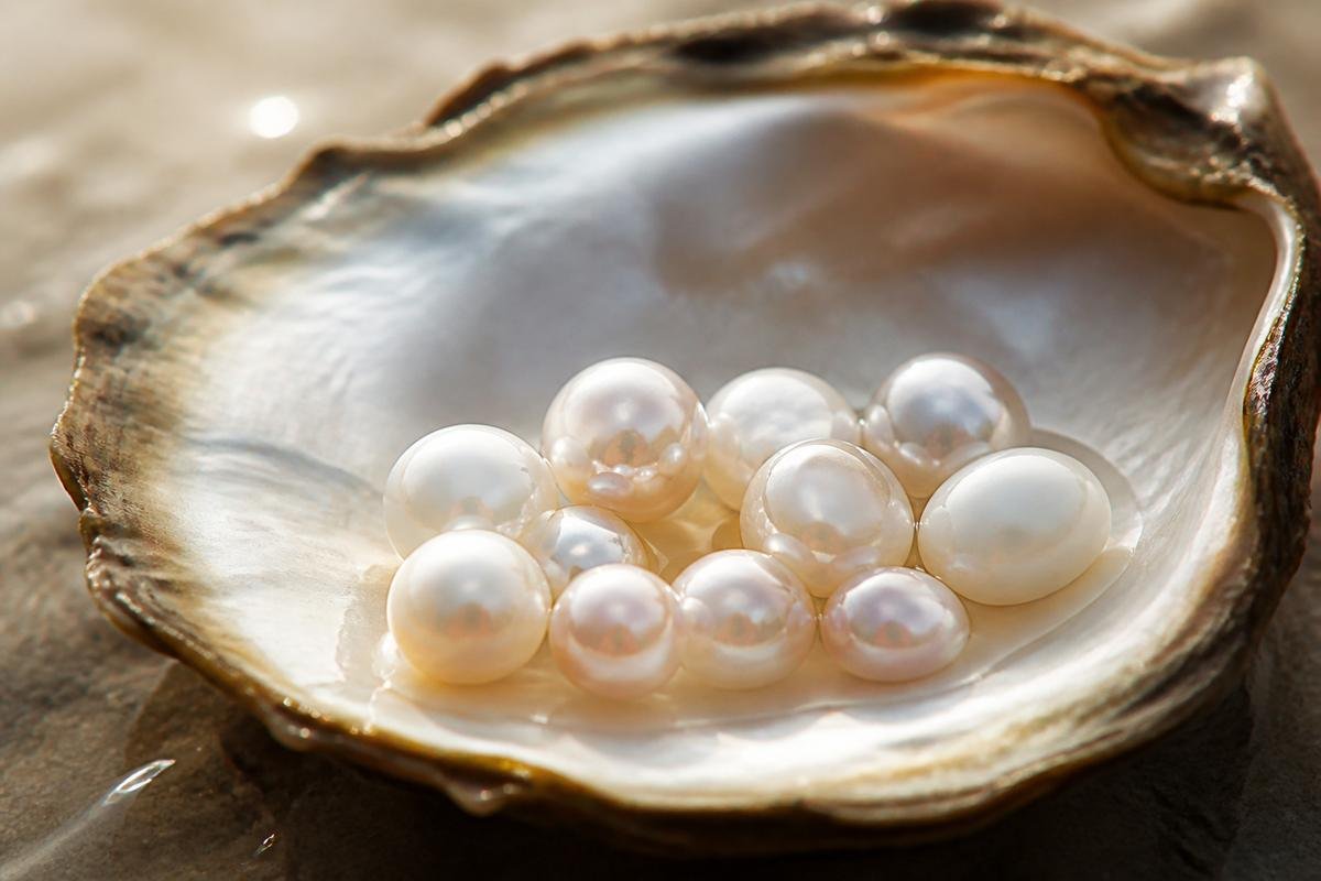 Natural freshwater pearls